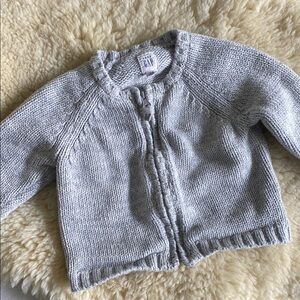 GAP Gray Knit Cardigan